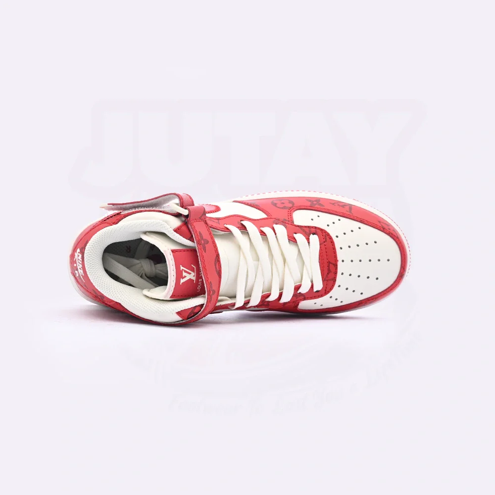 AIRFORCE 1 MIDS - WHITE RED - Image 3