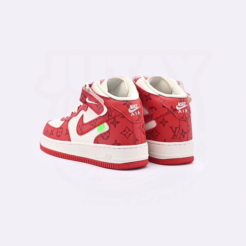 AIRFORCE 1 MIDS - WHITE RED - Image 5