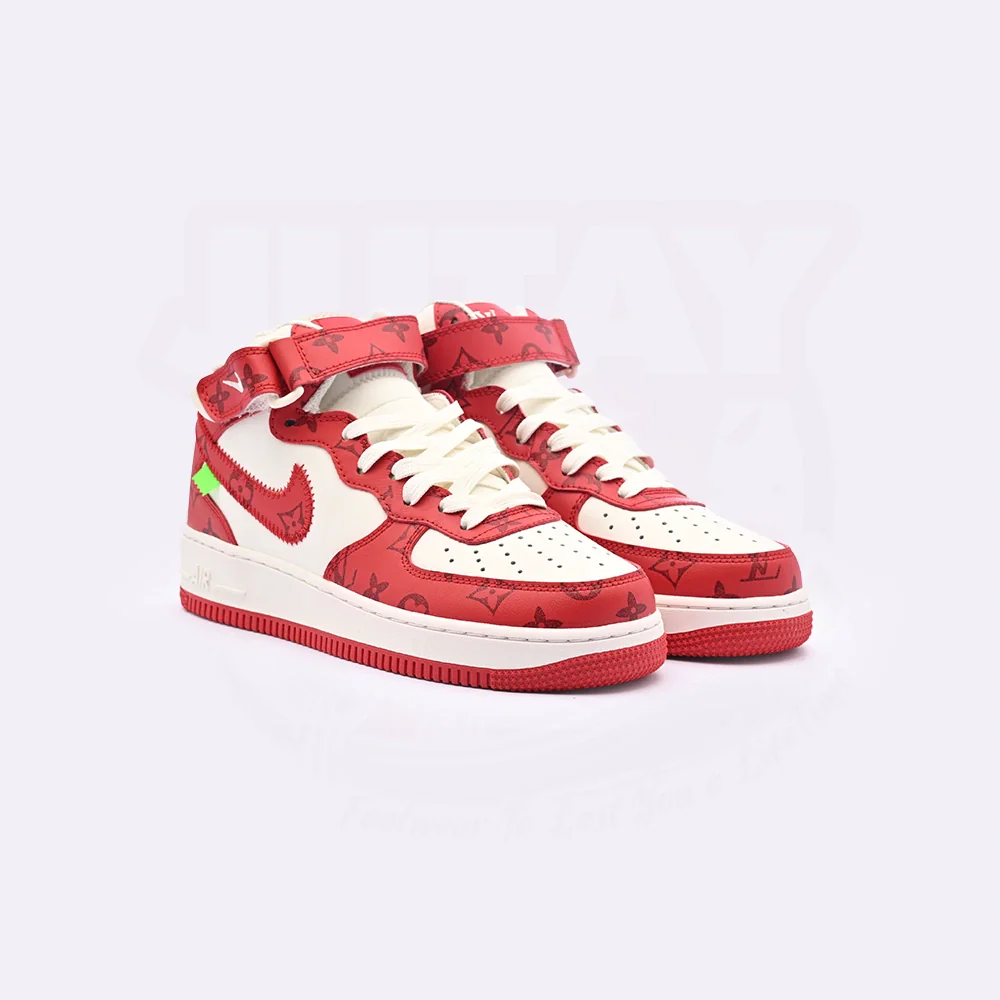 AIRFORCE 1 MIDS - WHITE RED - Image 6