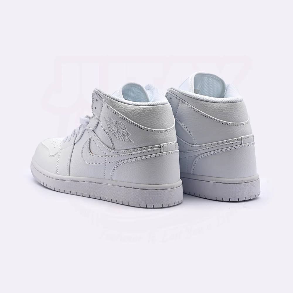 AJ 1 MIDS - ALL WHITE (PREMIUM) - Image 5