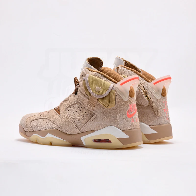 AJ 6 - BRITISH KHAKI ( REAL SUEDE) - Image 4