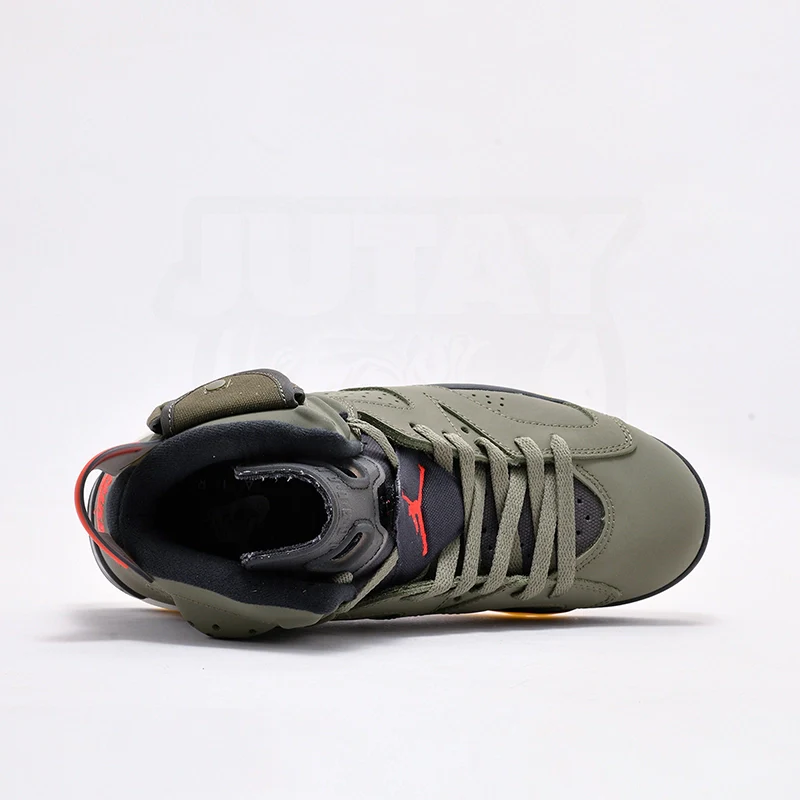AJ 6 - OLIVE ( REAL SUEDE) - Image 2