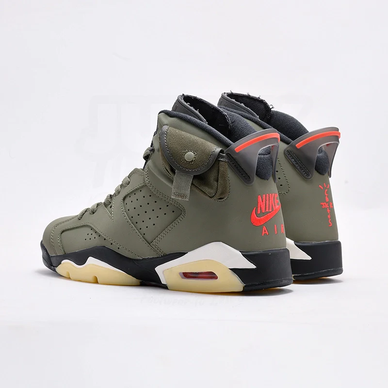 AJ 6 - OLIVE ( REAL SUEDE) - Image 4
