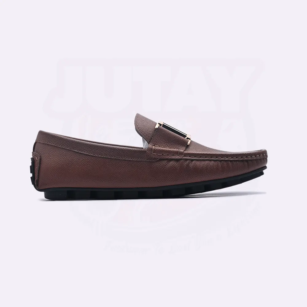 BALM LEATHER LOAFER - BROWN (SA012) - Image 2