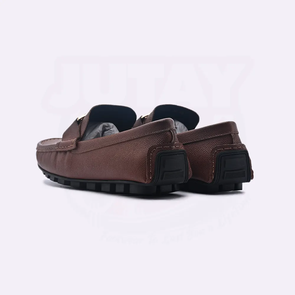 BALM LEATHER LOAFER - BROWN (SA012) - Image 6