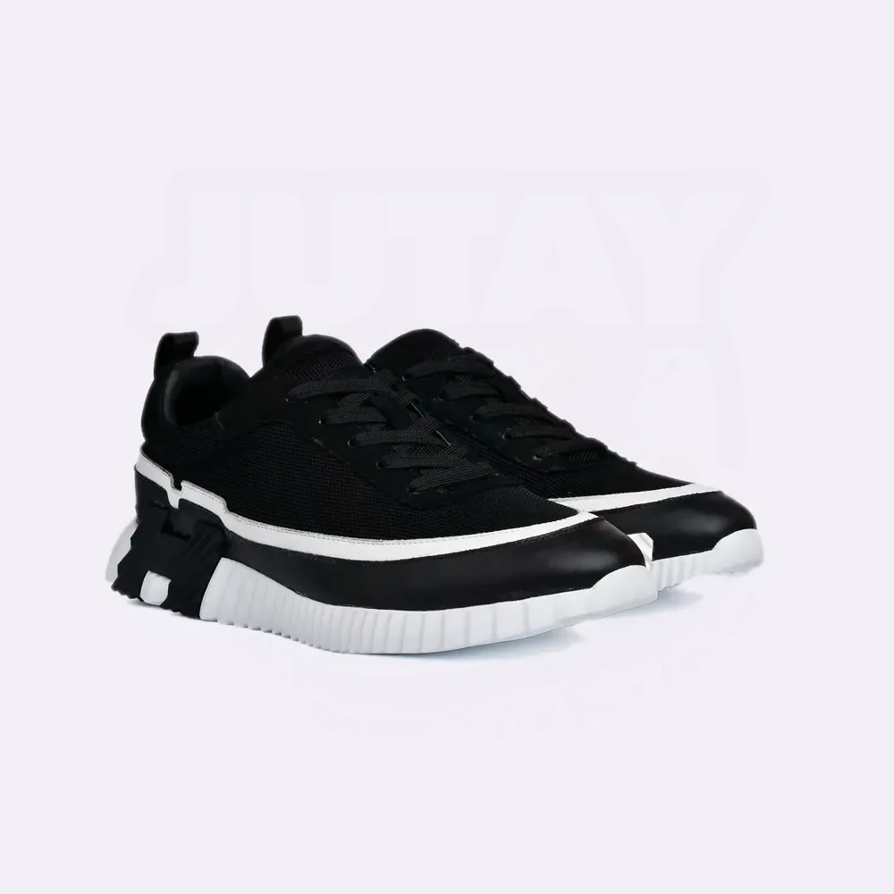 BOUNCING SNEAKER - BLACK WHITE - Image 4