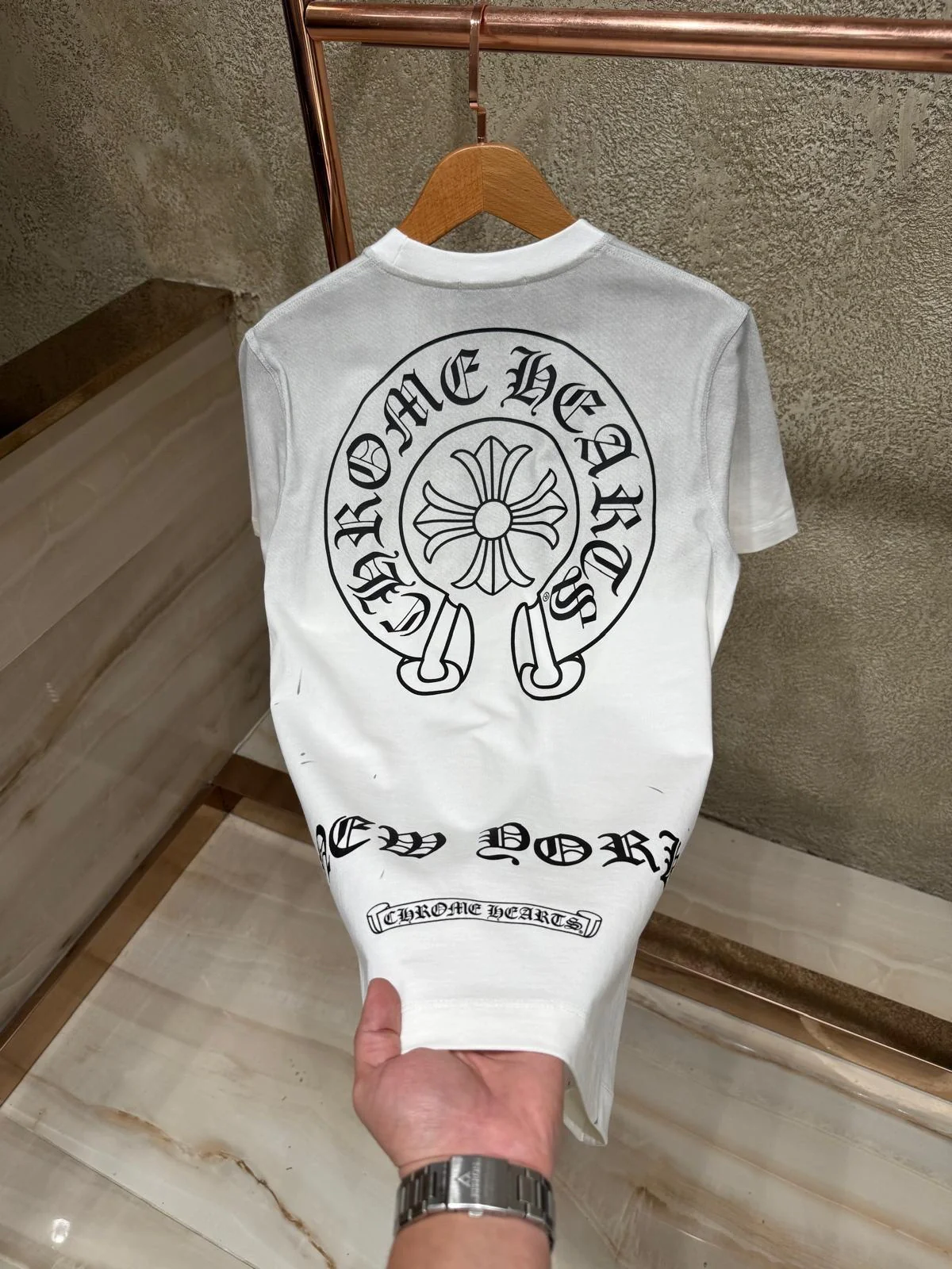 Chrome hearts CH T-shirt - White (JU 160) - Image 2