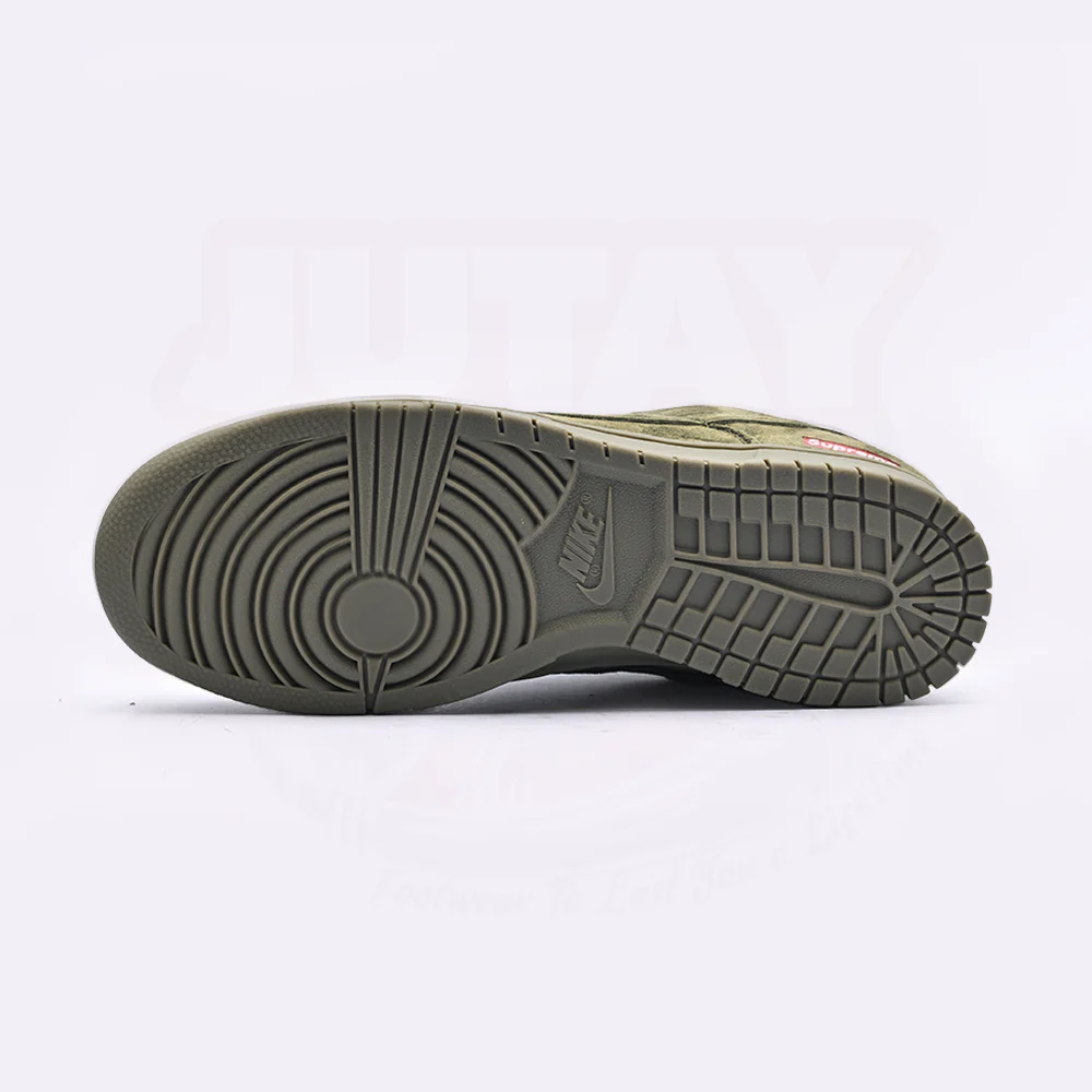 DUNK LOW X SUP - OLIVE ( REAL SUEDE ) - Image 4