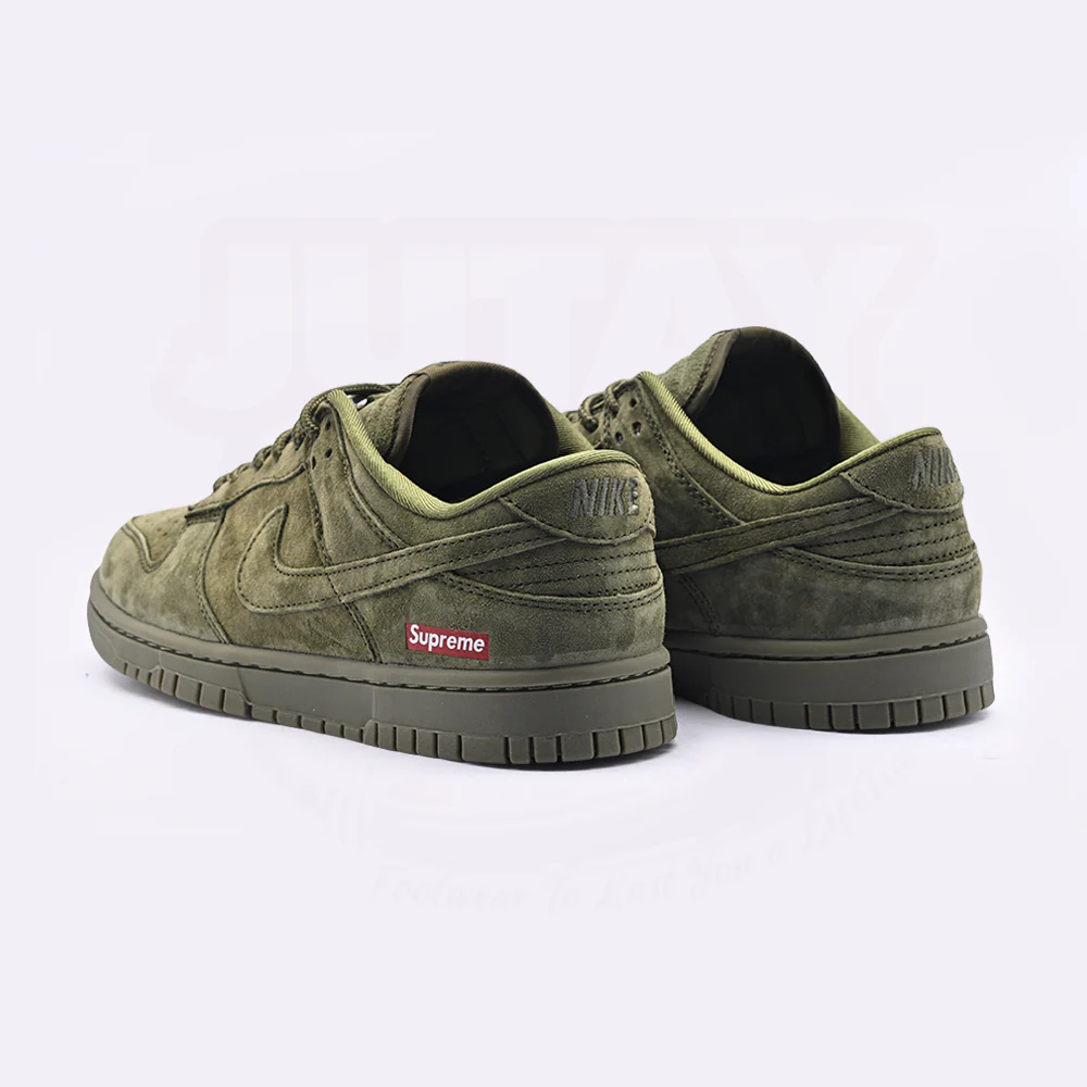 DUNK LOW X SUP - OLIVE ( REAL SUEDE ) - Image 6