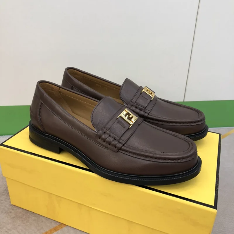 FEN DI SQUARED LOAFER - BROWN - Image 3