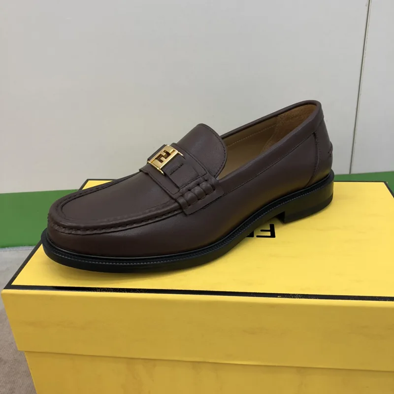 FEN DI SQUARED LOAFER - BROWN - Image 4