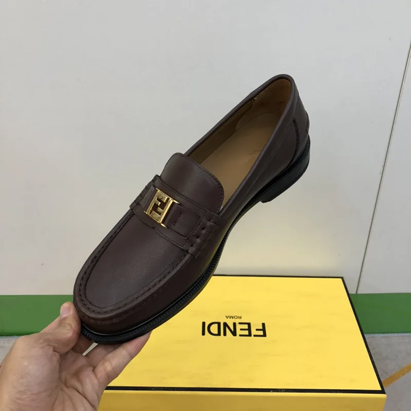 FEN DI SQUARED LOAFER - BROWN - Image 7