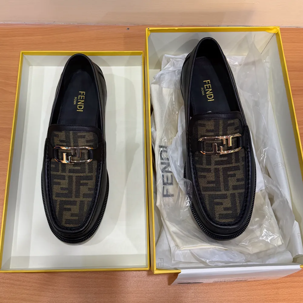 FEND MAJOR LOAFER - BROWN PRINT - Image 3