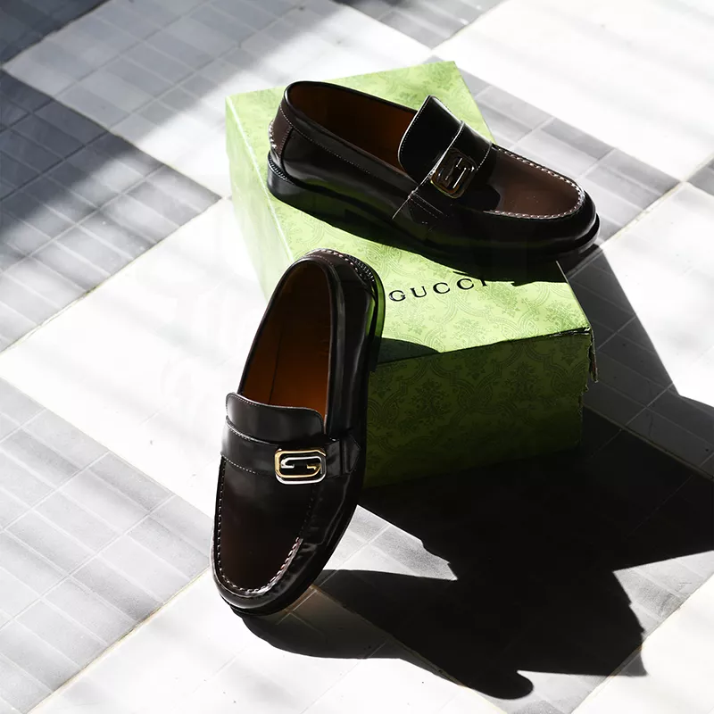 GG BUCKLE LOAFER - BROWN - Image 10