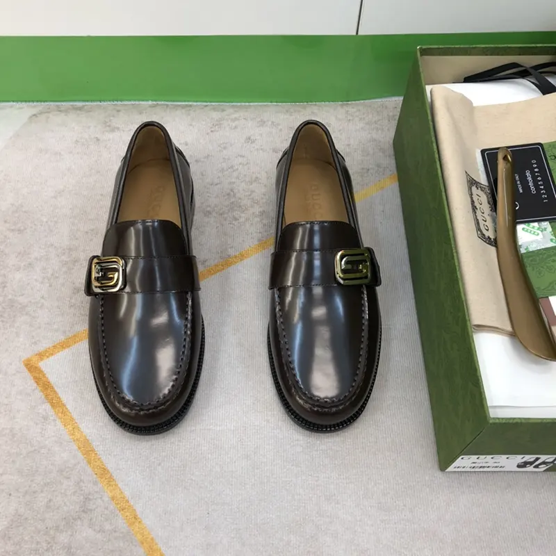 GG BUCKLE LOAFER - BROWN - Image 3