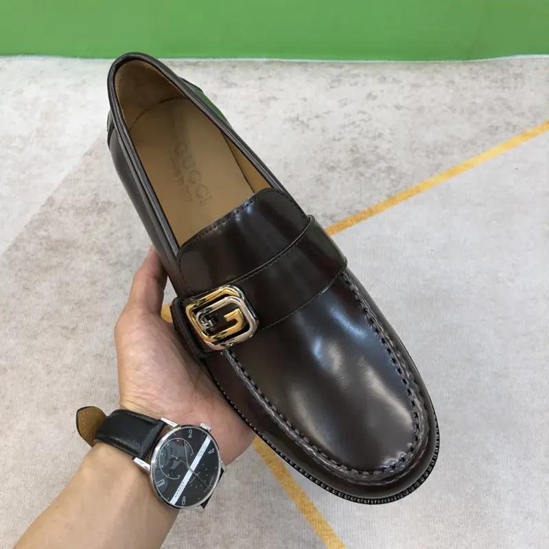 GG BUCKLE LOAFER - BROWN - Image 5