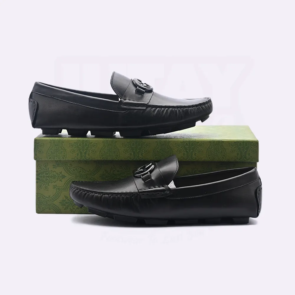 GUCC LEATHER LOAFER - BLACK (SA006) - Image 2