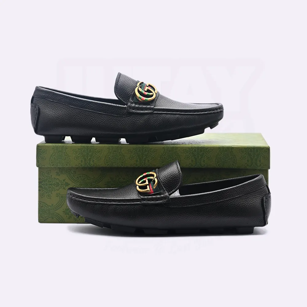 GUCC LEATHER LOAFER - BLACK (SA010) - Image 3