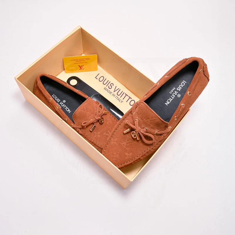L V LOAFER- BROWN (SUEDE) - Image 5