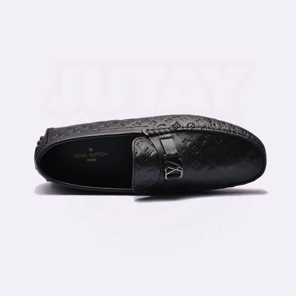 LOUI LEATHER LOAFER - BLACK EMBOSED (5210) - Image 3