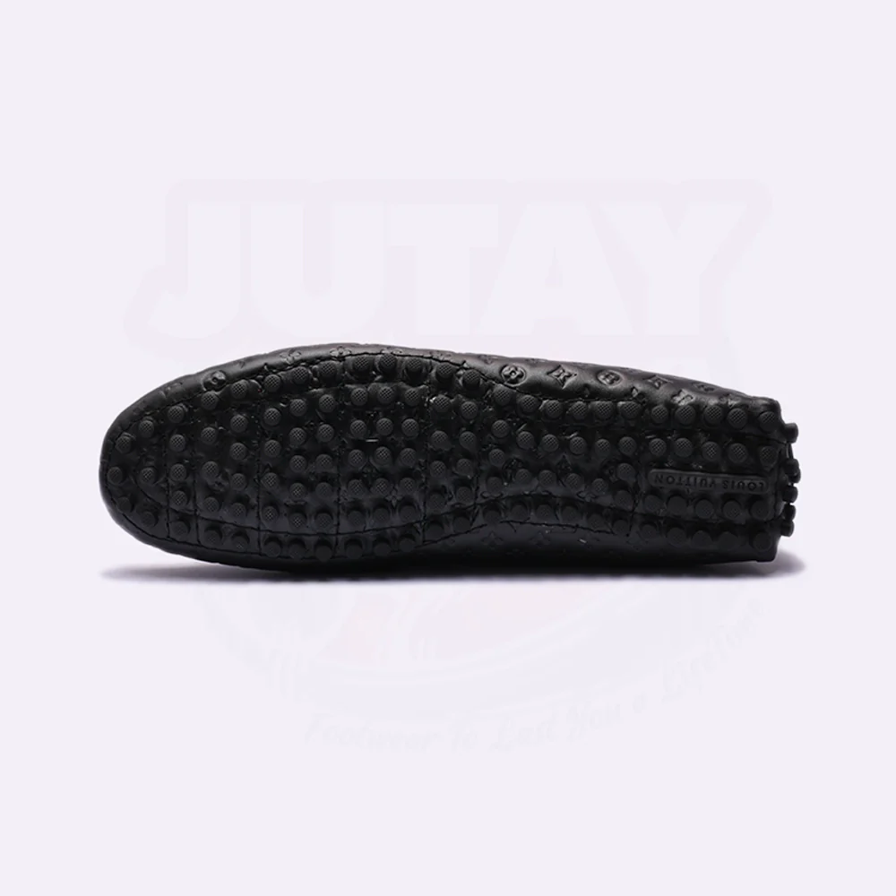 LOUI LEATHER LOAFER - BLACK EMBOSED (5210) - Image 4