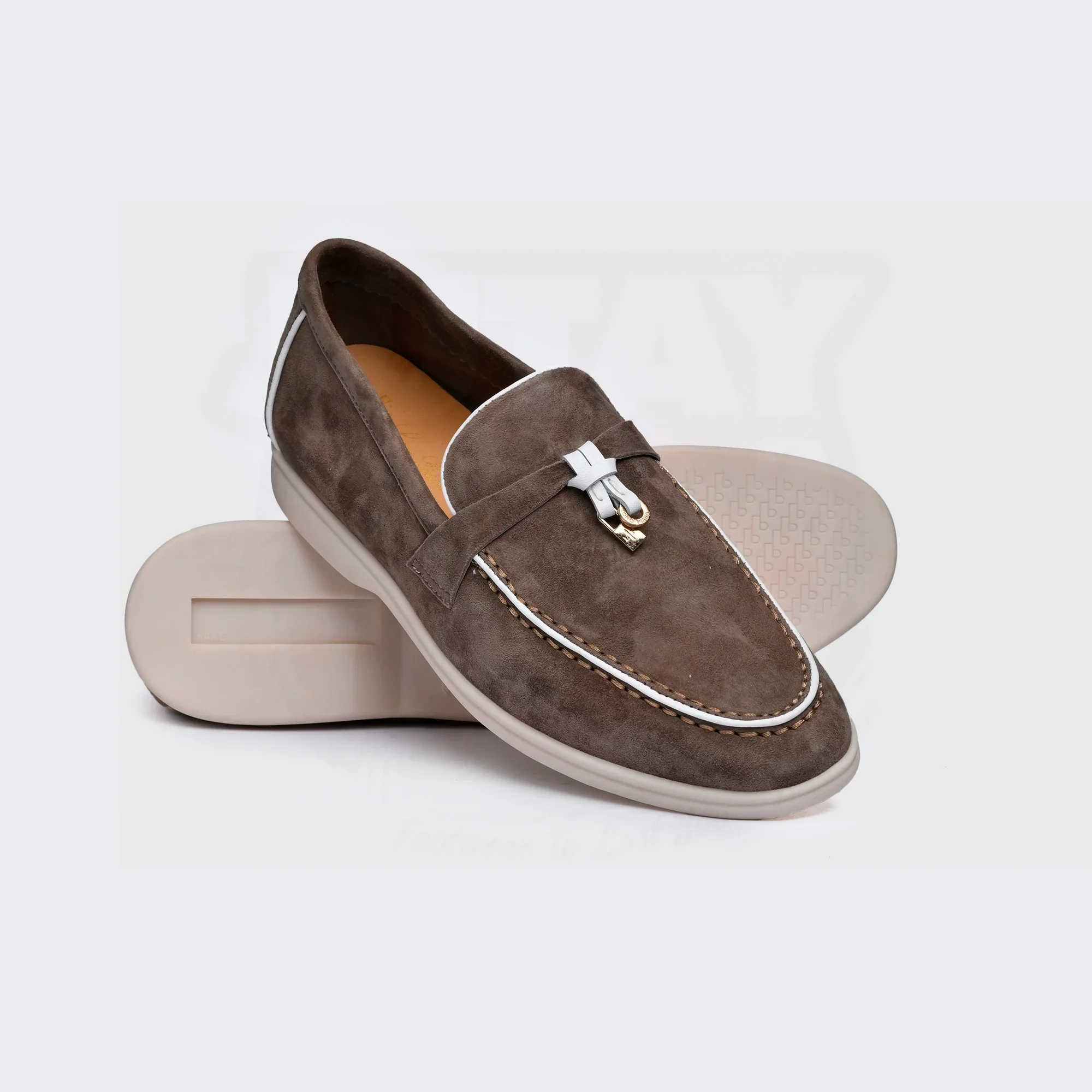 LP CHARMS - PUDDLE GREY ( REAL SUEDE ) - Image 3