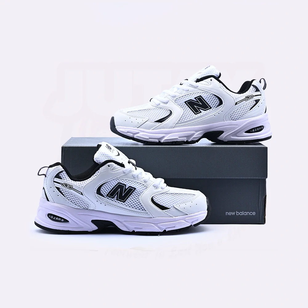 NB 530 - WHITE BLACK - Image 2