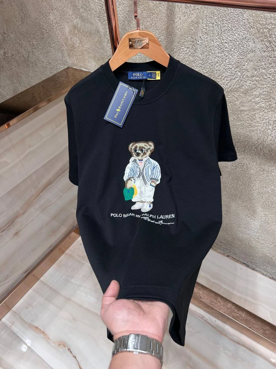 POLO BEAR T-shirt - Black (JU 132)
