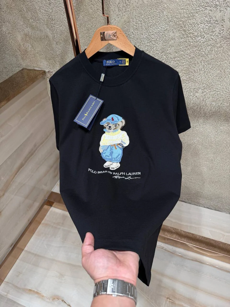 POLO BEAR T-shirt - Black (JU 139)