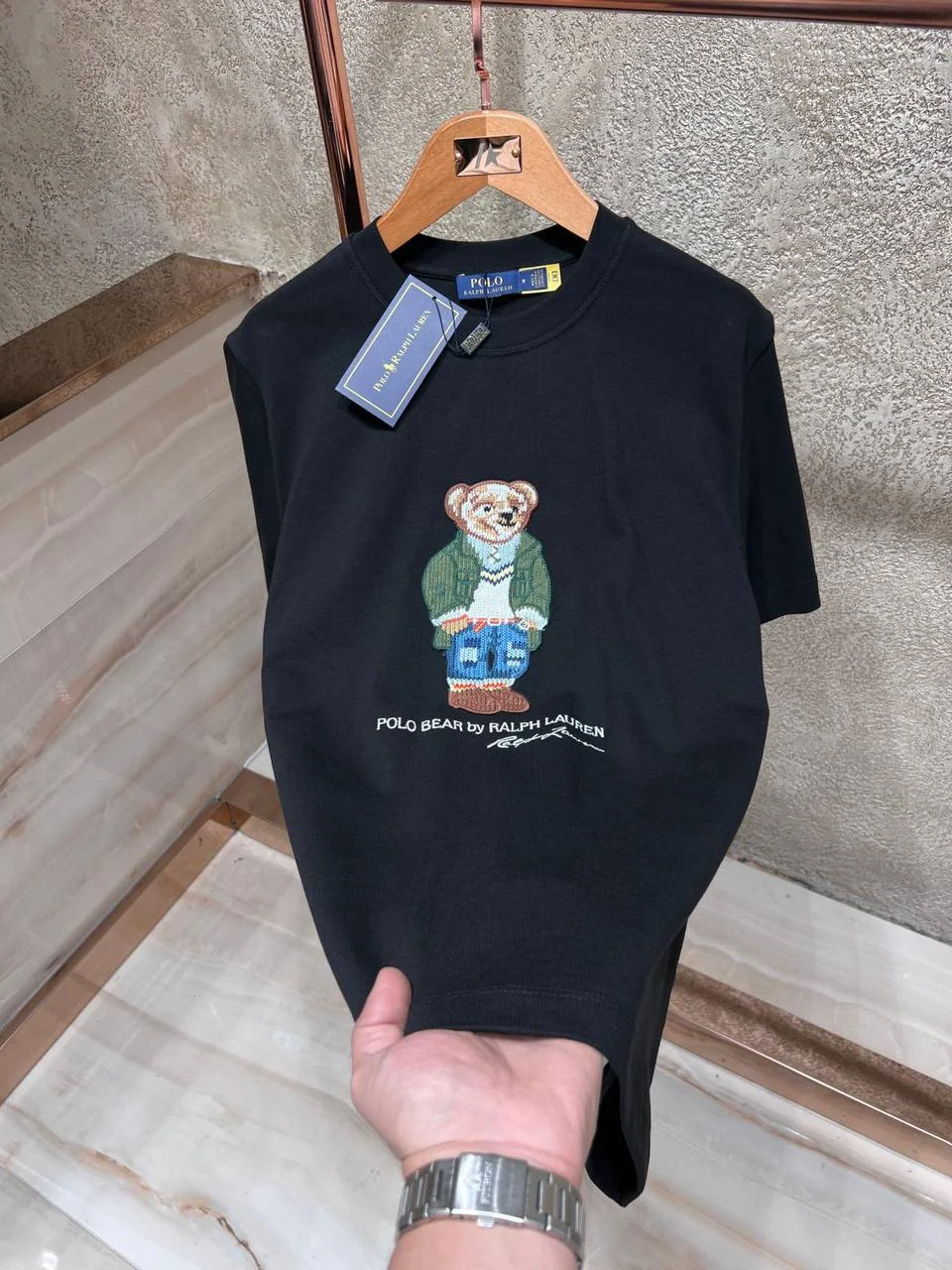 POLO BEAR T-shirt - Black (JU 153)