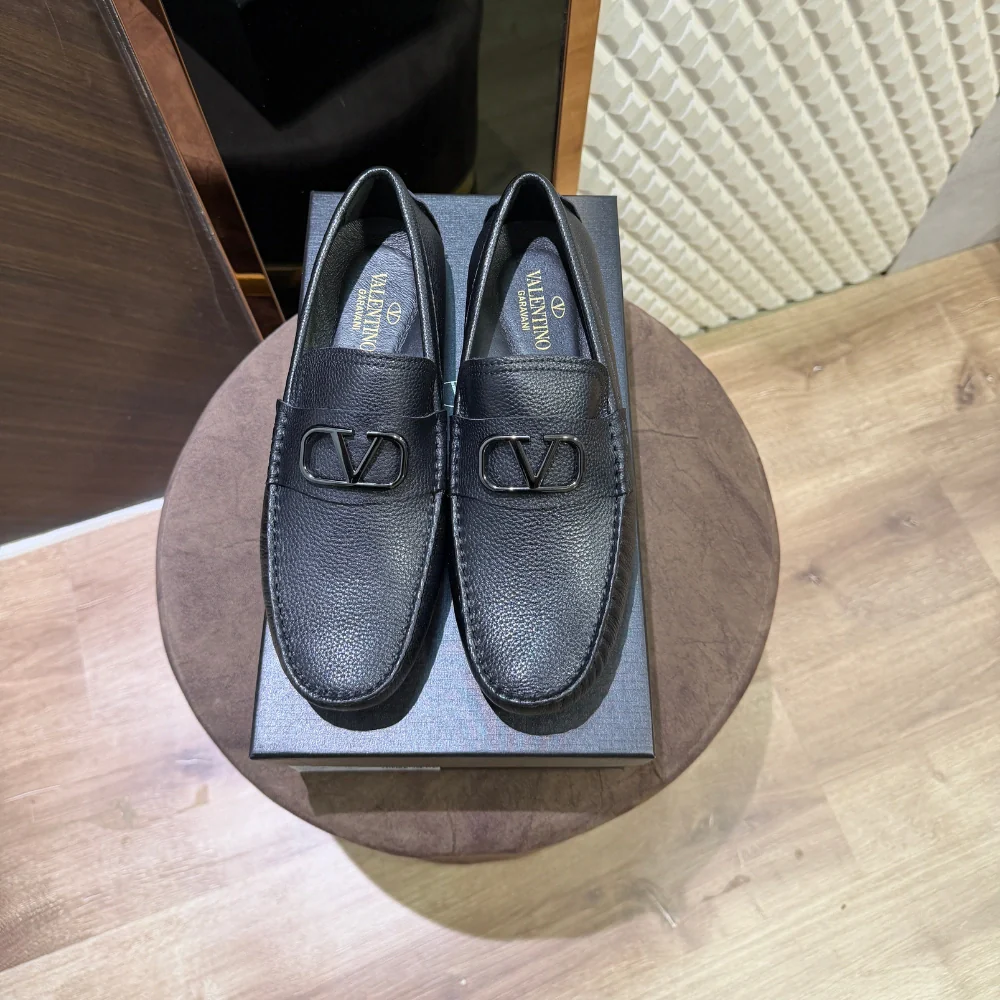 VALEN LEATHER LOAFER - BLACK (SA007)